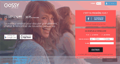 Desktop Screenshot of gossy.fr
